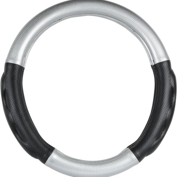 Car Steering Wheel Cover – Non-Slip Design, Comfortable Grip, Breathable, Durable, Full-Coverage, Universal Interior Accessory — Black (with Red Marker) — Standard Model