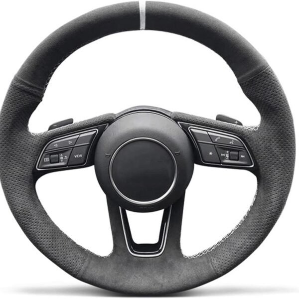 DIY Suede Car Steering Wheel Braided Cover — Car Accessory