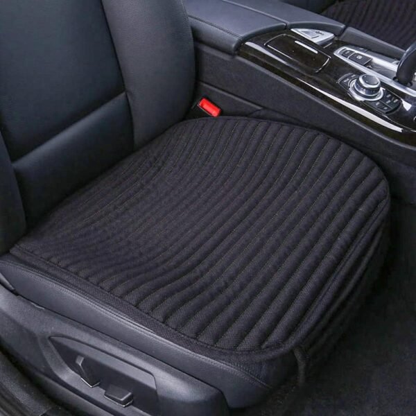 Car Seat Covers,2 Pack Car Seat Pads Cushions,Universal Bottom Car Seat Covers,Driver Car Seat Protector Buckwheat Hulls Anti-Skid Four Seasons General(2PC Black Front Seat)