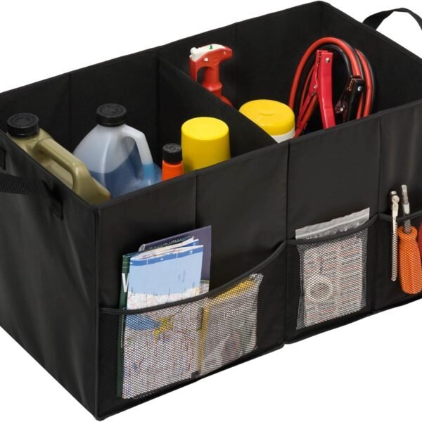Soft Storage Chest, Black Folding Car Trunk Organizer