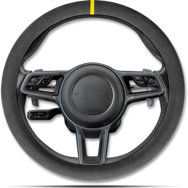 Car Steering Wheel Cover: Non-slip, Comfortable Grip, Breathable, Durable, Full-Coverage, Universal Car Interior Accessory — Pink — Standard Model